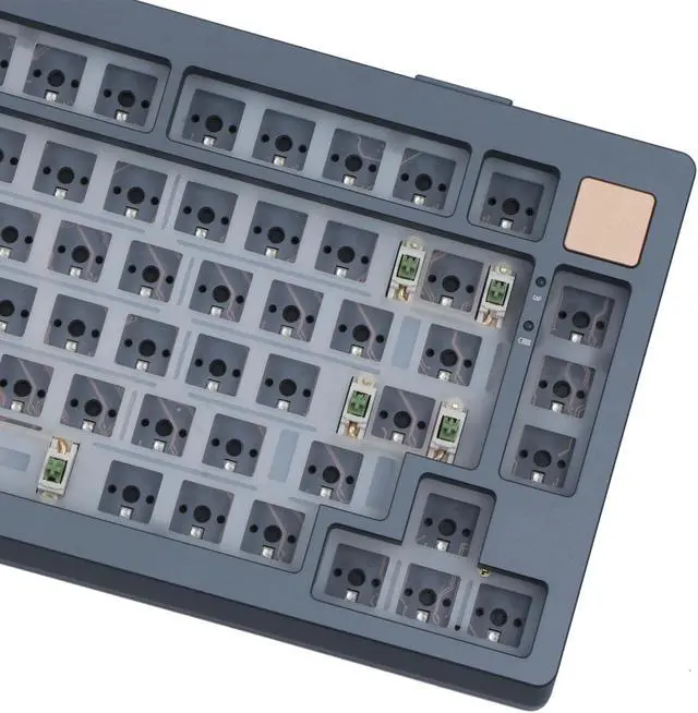 Alt view image 3 of 7 - KiiBOOM Moonshadow 81, 75% Hot-swappable Aluminum VIA/QMK Barebones Gaming Keyboard DIY Kit