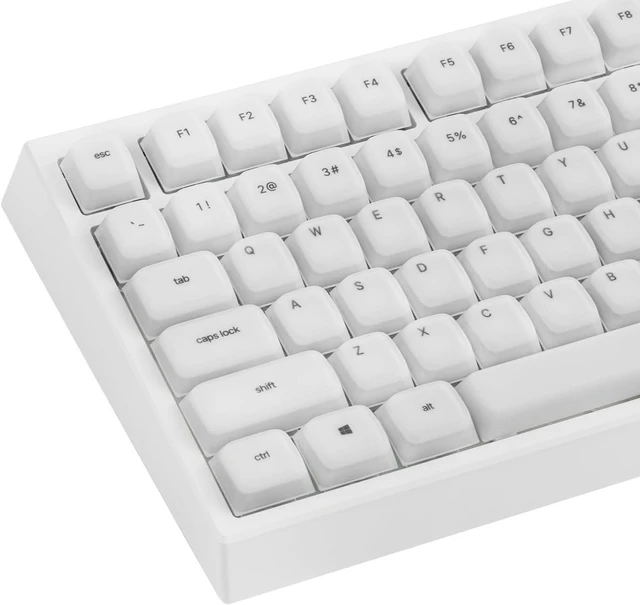 Main image of EPOMAKER AegisSil Keycap Set, Silicone Material, Cherry Profile, 113 Keys, 65%/75%/Full Size, Custom Keyboard Keycaps Set for Cherry MX, Kailh, Outemu, Gateron Mechanical Gaming Keyboard (White)