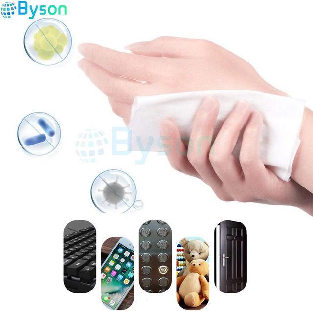 Alt view image 4 of 7 - Alcohol Disinfection Cleaning Wipes - 100 pcs 75% Alcohol Disposable Wipes Adult Wipes, Hand Wipes, Skin Toys Wipes,Cotton Pieces Cleaning Wipes for Adults Daily (10 Pack)