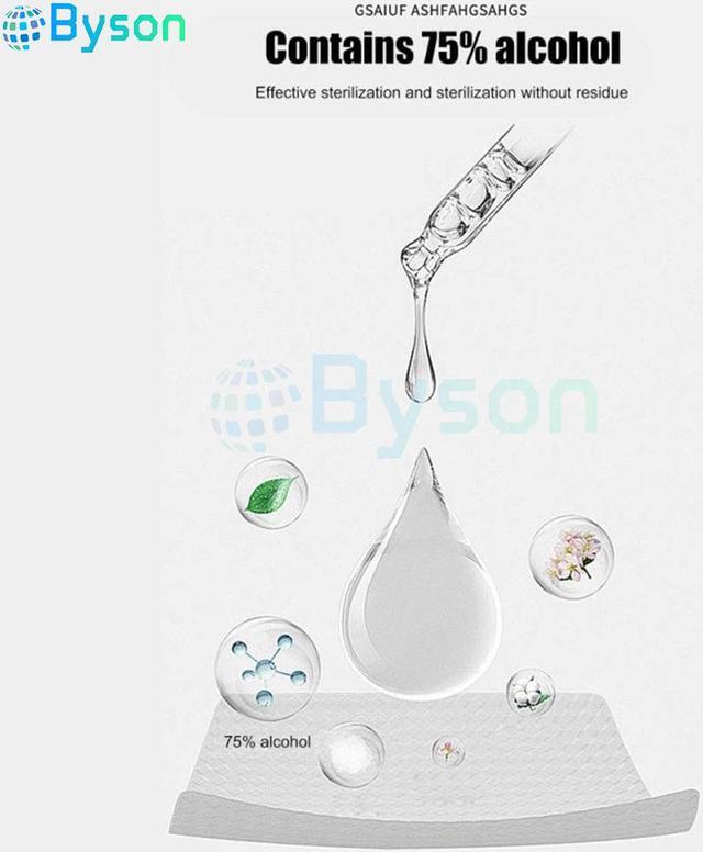 Alt view image 5 of 7 - Alcohol Disinfection Cleaning Wipes - 100 pcs 75% Alcohol Disposable Wipes Adult Wipes, Hand Wipes, Skin Toys Wipes,Cotton Pieces Cleaning Wipes for Adults Daily (10 Pack)