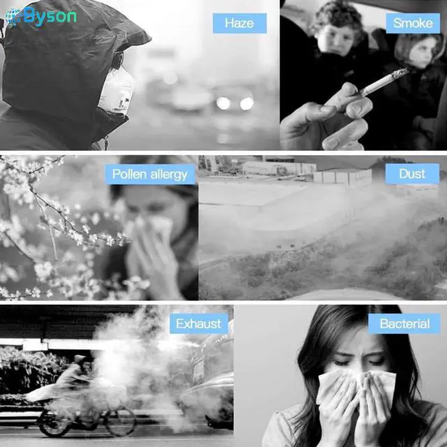 Alt view image 2 of 5 - 5 Layer KN95 Non-Disposable Protective Mask, Anti Covid-19 Virus KN95 Masks Surgical Face Mask Anti Flu Mask, Breathable, Dustproof, Nonwoven Fabrics, 5 Layers KN95 Protective Mask for Adult - 10 Pcs