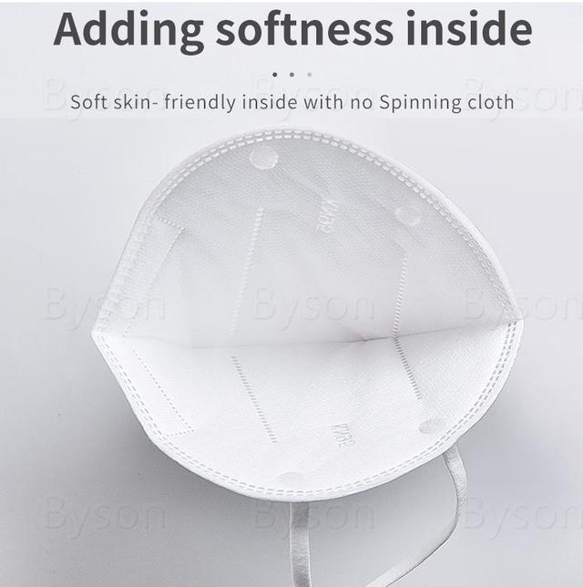 Alt view image 4 of 7 - KN95 Mask Non-Disposable Protective Face Masks Anti Covid-19 Virus Protective Mask Surgical KN95 Mask Anti Flu Mask, Breathable, Dustproof, Nonwoven Fabrics, 5 Layers Protective Mask - 100pcs