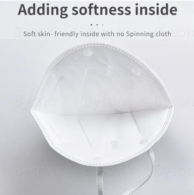 Alt view image 6 of 7 - KN95 Mask, 5 layer Anti COVID-19 Virus Anti Pollution Earloop Face Mask for Personal Protective Respirator Reusable, Non-Disposable Face Mask Work Mask for Adult 100PCS