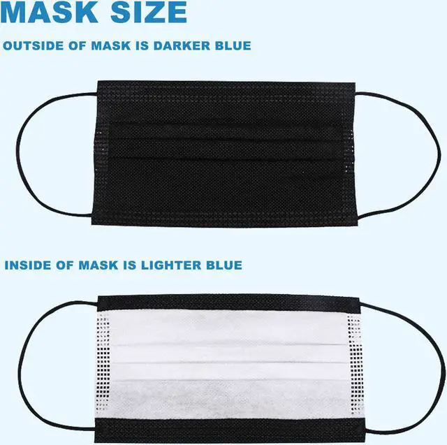 Alt view image 4 of 6 - Disposable Face Mask, 3-Ply Anti Dust Earloop Face Mask for Personal Protective Respirator, Disposable Civil Face Mask Work Mask for Adult & Kids - 100Pcs