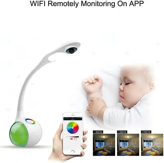 Alt view image 4 of 7 - Children HD Remote WIFI Baby Kid Tablet Light Monitor Million high-definition Camera Two-way Intercom Low Illumination