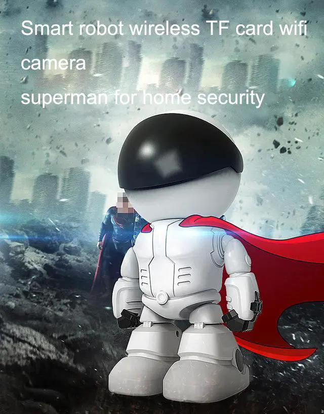 Main image of Wireless Red Robot WIFI Camera IP P2P CCTV Cam Baby Monitor Surveillance HD H.264  IR Night Vision for Android or IOS