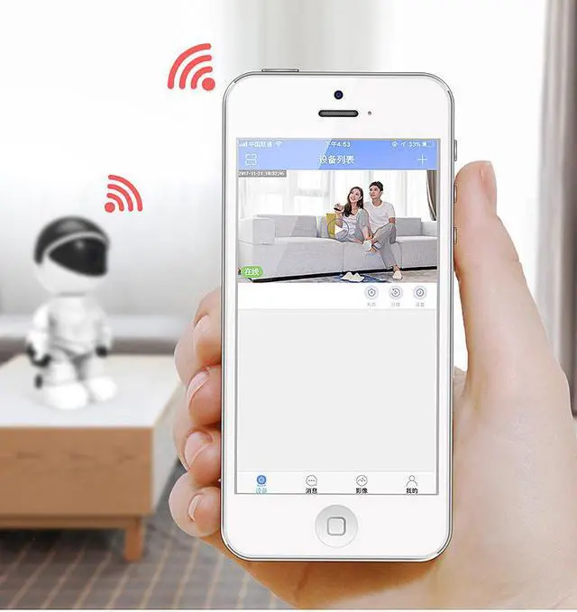 Alt view image 3 of 7 - Wireless Red Robot WIFI Camera IP P2P CCTV Cam Baby Monitor Surveillance HD H.264  IR Night Vision for Android or IOS