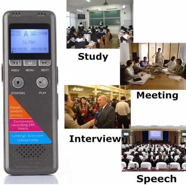 Alt view image 3 of 7 - Mini USB Digital Voice Recorder Sound Micro Audio Device 8GB Portable Mp3 Player Dictaphone Meeting Learning Record