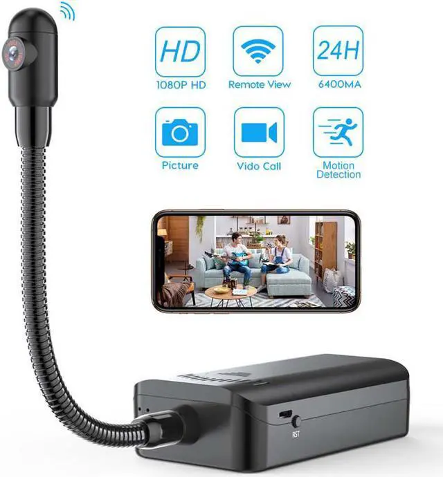 Alt view image 2 of 7 - SG601 Mini Portable Camera WIFI Battery Wireless Camera HD 1080P Home Security Cameras Nanny Cam Small Indoor Outdoor Video Recorder Motion Activated