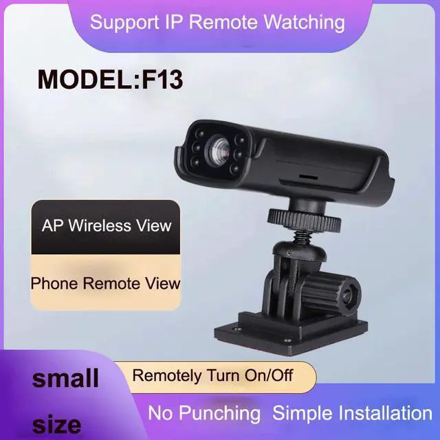 Alt view image 2 of 7 - F13 Mini Size Smart Home CCTV Security WIFI Camera PIR Body Sense IR Night Vision 180 Days Standby Remote Watching On APP JXLCAM