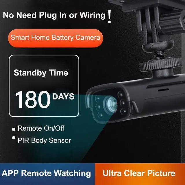 Alt view image 4 of 7 - F13 Mini Size Smart Home CCTV Security WIFI Camera PIR Body Sense IR Night Vision 180 Days Standby Remote Watching On APP JXLCAM