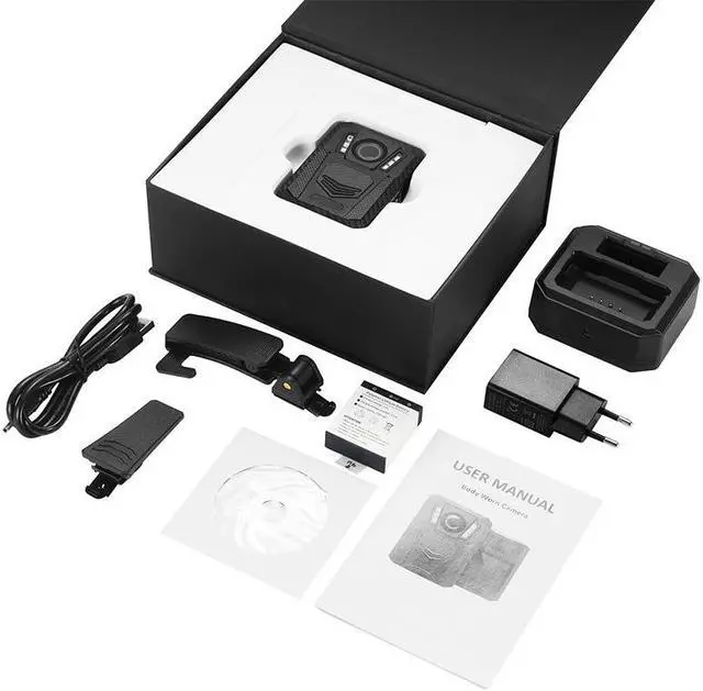 Alt view image 6 of 7 - X6B 64G WiFi GPS National Police Body Mini Camera Chest Security Guard Wearable Video Recorder IR Night Vision Analogue Pocket - OEM