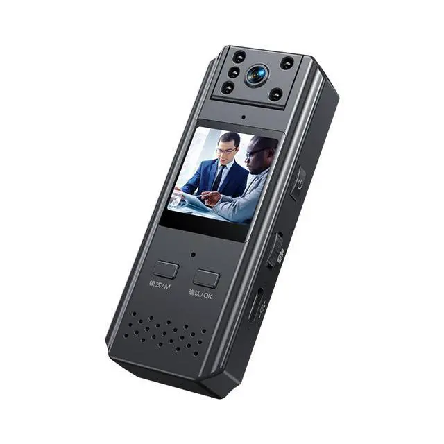 Alt view image 7 of 7 - E780 2K HD Image Quality CCTV Body Chest Camera Police Mini IR Night Vision Anti-shake One-key Video Voice Recorder Camcorder Security With Screen