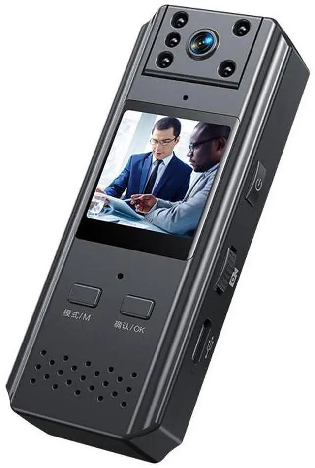 Alt view image 4 of 5 - M22 4K FHD Image Quality CCTV Body Chest Camera WIFI  Police Mini IR Night Vision Anti-shake One-key Video Voice Recorder Camcorder Security With Screen