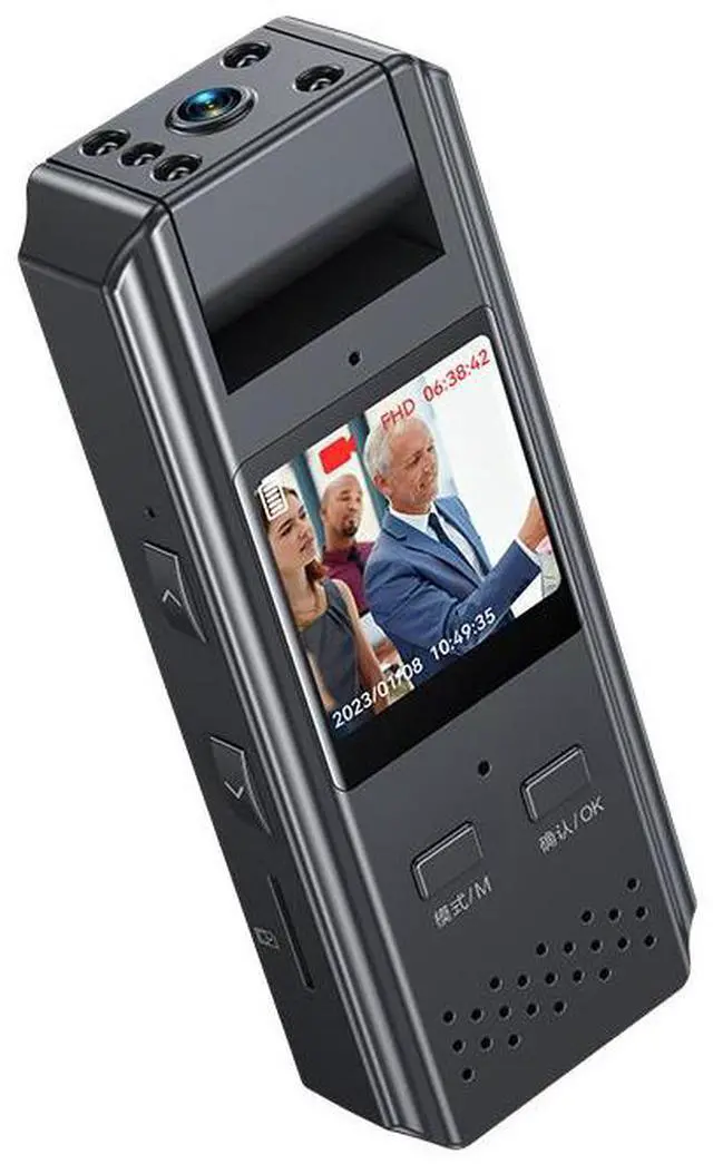 Alt view image 5 of 5 - M22 4K FHD Image Quality CCTV Body Chest Camera WIFI  Police Mini IR Night Vision Anti-shake One-key Video Voice Recorder Camcorder Security With Screen