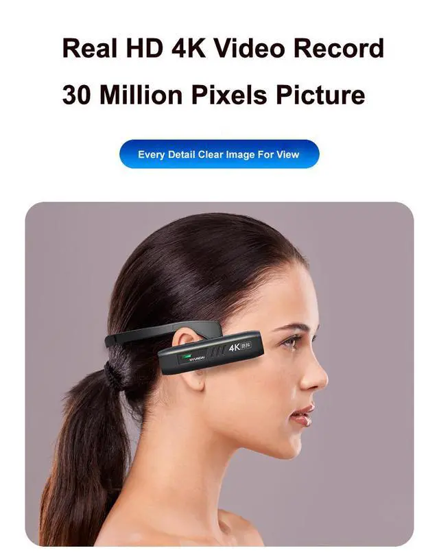 Alt view image 3 of 7 - Smart Outdoor Sports 4K Head Wearable Camera WiFi Digital Camcorder Profissional Gimbal Anti Shake