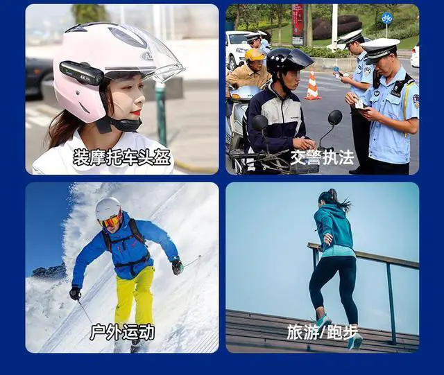 Alt view image 6 of 7 - Smart Outdoor Sports 4K Head Wearable Camera WiFi Digital Camcorder Profissional Gimbal Anti Shake