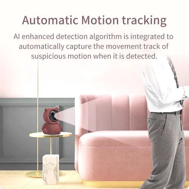 Alt view image 3 of 6 - Wireless WIFI Camera IP P2P CCTV Cam Baby Monitor Surveillance HD H.264130MP Lens IR Night Vision for Android or IOS BROWN Color