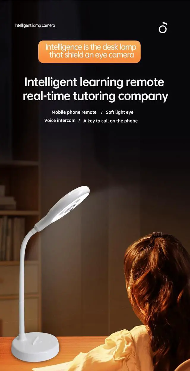 Main image of F15 Smart Home Baby Monitor Table Lamp WIFI Camera IP Remote View For IOS Android Phone 32G Memory Inside To Record 15 Days Support Cloud Storage Kid Learning Video Recorder Spy Cam