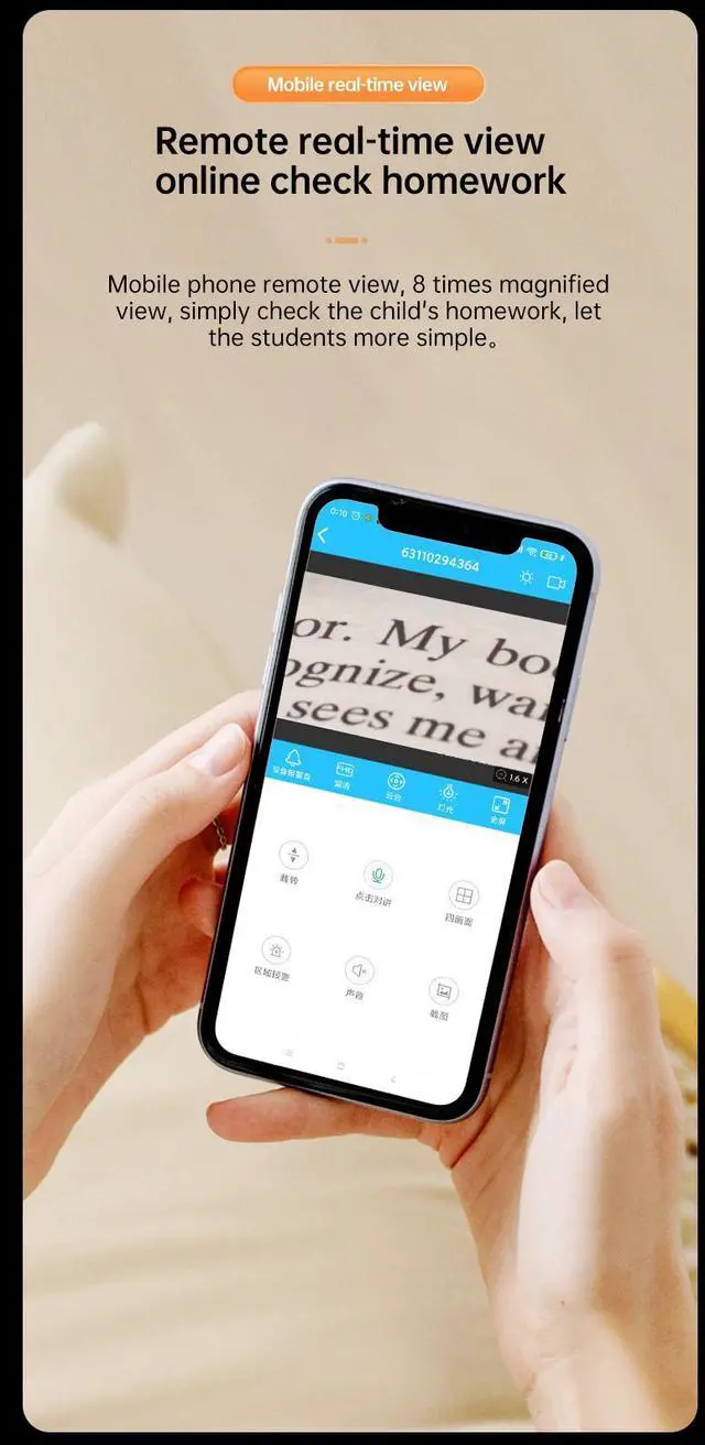 Alt view image 4 of 7 - F15 Smart Home Baby Monitor Table Lamp WIFI Camera IP Remote View For IOS Android Phone 32G Memory Inside To Record 15 Days Support Cloud Storage Kid Learning Video Recorder Spy Cam