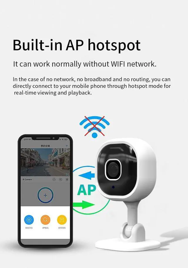 Alt view image 2 of 7 - A3 Mini CCTV Camera WIFI Ultra Small Camcorder Portable Video Recorder PIR Body Sensor Motion Detection Alarm IR Night Vision