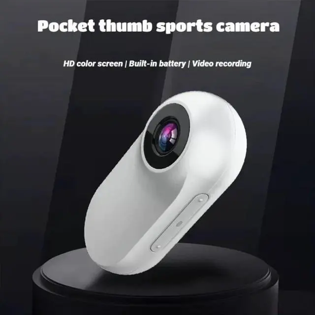 Alt view image 2 of 7 - PX10 HD 1080P Thumb Action Camera Anti-shake Video Driving Recorder Riding Pocket Body Camera with Magnetic Back Clip Sports Cam