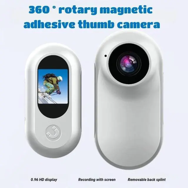 Alt view image 4 of 7 - PX10 HD 1080P Thumb Action Camera Anti-shake Video Driving Recorder Riding Pocket Body Camera with Magnetic Back Clip Sports Cam