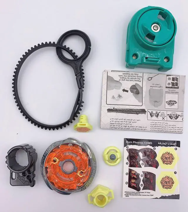 Alt view image 4 of 7 - Original TAKARA TOMY METAL FUSION BEYBLADE BB-59 Burn Fireblaze Phoenix 135MS LAUNCHER for Children's Day Gifts