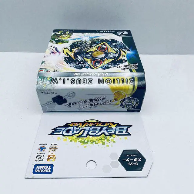 Alt view image 5 of 7 - TAKARA TOMY Zillion Zeus Zeutron .I.W Beyblade Burst Starter w/ Launcher B-59