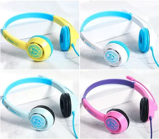 Alt view image 3 of 5 - 3.5mm Headset With Microphone, Noise Cancelling Mic, Head-Mounted Children's Learning Headset Headset Wire Control With Microphone