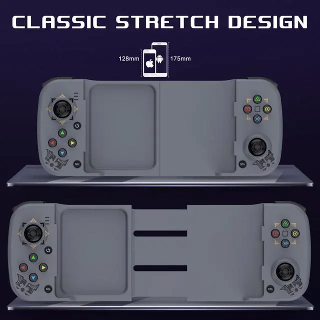 Alt view image 3 of 7 - Joso Mobile Game Controller for Android, iPhone, PC with M1/M2 Programmable, Phone Controller for iPhone 14, 13, 12, 11, Samsung Galaxy, Xiaomi, OPPO, Realme, Call of Duty, Genshin Impact & More Grey