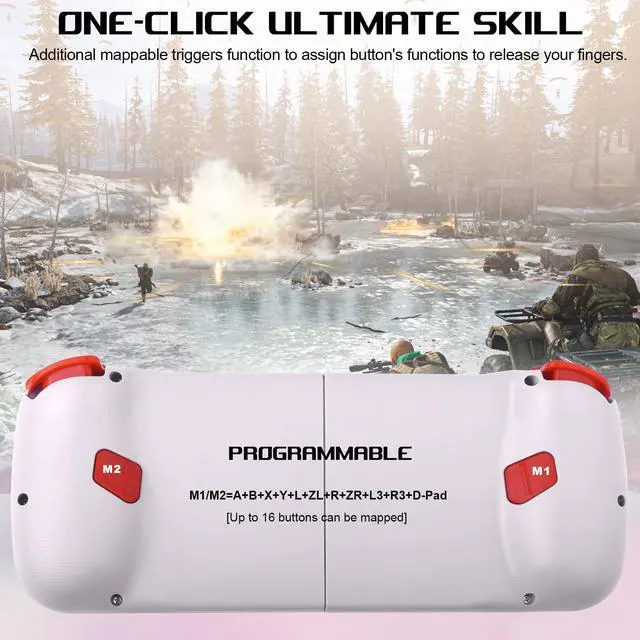 Alt view image 2 of 7 - Joso Mobile Game Controller for Android, iPhone, PC with M1/M2 Programmable, Phone Controller for iPhone 14, 13, 12, 11, Samsung Galaxy, Xiaomi, OPPO, Realme, Call of Duty, Genshin Impact & More Green