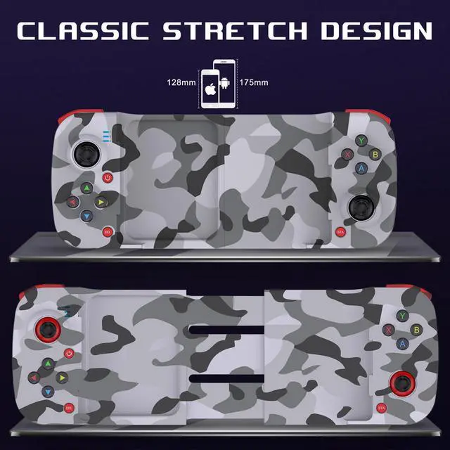 Alt view image 3 of 7 - Joso Mobile Game Controller for Android, iPhone, PC with M1/M2 Programmable, Phone Controller for iPhone 14, 13, 12, 11, Samsung Galaxy, Xiaomi, OPPO, Realme, Call of Duty, Genshin Impact & More Camo