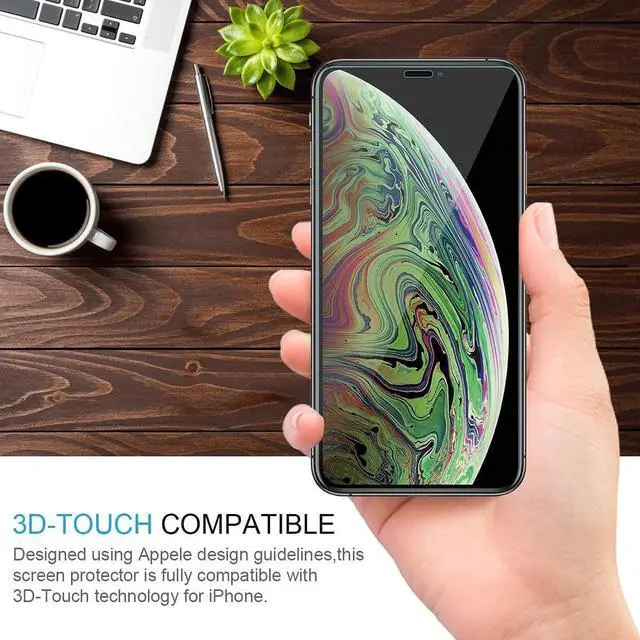 Alt view image 6 of 7 - ImpactStrong Shatterproof Tempered Glass Screen Protector for iPhone 11 / iPhone XR [Easy Installation Frame] [Bubble Free] [9H Hardness] [Full Coverage] Case Friendly, 6.1 Inch - (3-Pack)