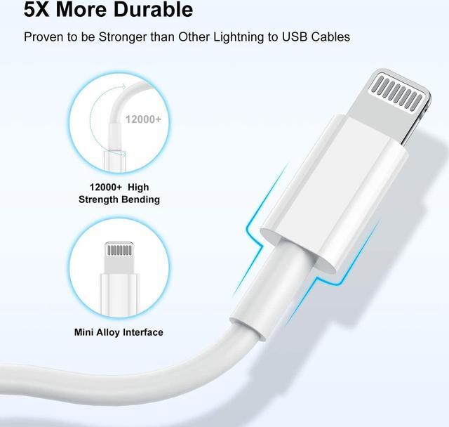 Alt view image 6 of 7 - Long iPhone 12 13 14 Fast Charger Cable 10ft [Apple MFi Certified] USB C to Lightning Cable Type C Port Support Apple Charging Cord for iPhone 14 Pro/14/13 Pro/12 Pro Max/12 Mini/11 Pro/XS/XR/iPad.