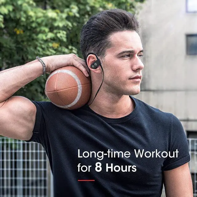 Alt view image 6 of 7 - Redzoo Bluetooth Headphones V5.0,Running Headphones w/16 Hrs Playtime, Bass+ HD Stereo Wireless Sports Earphones w/IPX7 Waterproof Earbuds in Ear for Workout, Gym w/CVC6.0 Noise Cancelling Mic Black