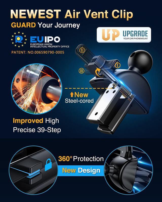 Alt view image 5 of 7 - [Pro Version] Universal Car Phone Mount [2025 Super Suction Cup] Phone Holder for Car Cell Phone Car Mount for Windshield Dash Vent Truck Stand for iPhone 16 Pro Max 15 14 13  Android