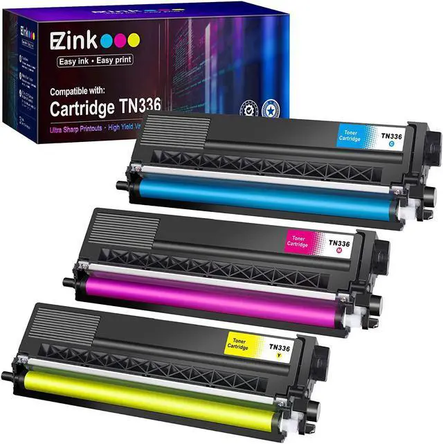 Main image of E-Z Ink (TM) Compatible Toner Cartridge Replacement for Brother TN336 TN-336 TN-336C TN-336M TN-336Y Compatible with HL-L8250CDN HL-L8350CDW HL-L8350CDWT MFC-L8600CDW (1 Cyan, 1 Magenta, 1 Yellow)