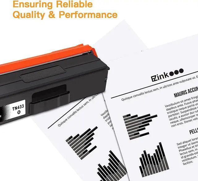 Alt view image 6 of 7 - E-Z Ink (TM) Compatible Toner Cartridge Replacement for Brother TN-433 TN433 TN433bk TN431 compatible with HL-L8260CDW HL-L8360CDW MFC-L8610CDW MFC-L8900CDW (2 Pack, Black)