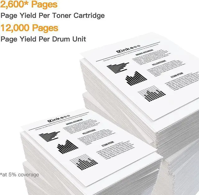 Alt view image 3 of 7 - E-Z Ink (TM) Compatible Toner Cartridge & Drum Unit Replacement for Brother TN360 TN330 DR360 DR-360 High Yield Compatible with DCP-7040 DCP-7030 MFC-7840W HL-2140 MFC-7340(2 Toner, 1 Drum Unit)