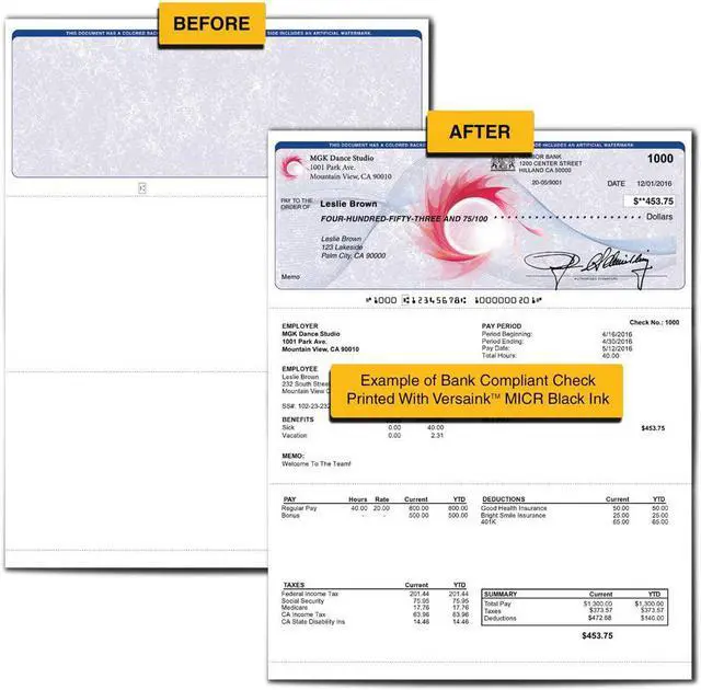 Alt view image 2 of 7 - VersaCheck 67 MICR Ink Check Printer Conversion Kit, MICR Black