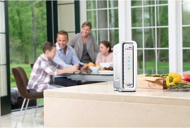 Alt view image 4 of 7 - ARRIS (SB8200) - Cable Modem - Fast DOCSIS 3.1 , Approved for Comcast Xfinity, Cox, Charter Spectrum, & more | 1 Gbps Max Internet Speed, 4 OFDM Channels