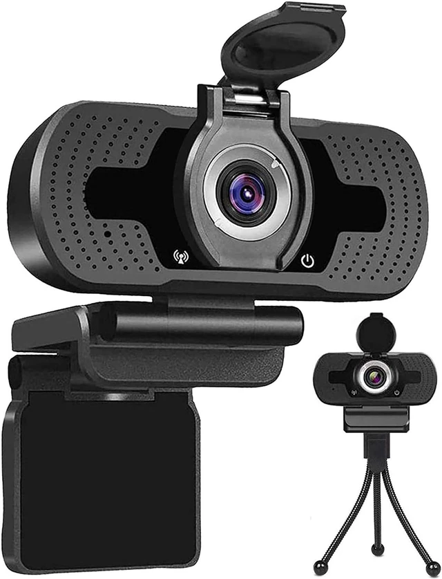 Main image of 2020 Webcam with Microphone Privacy Cover Tripod , 1080P Full HD Webcam Streaming Computer Web Camera for PC Laptop Desktop cheaper then logitech c920 c920s c615 c525 c922x