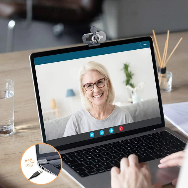 Alt view image 4 of 6 - 2020 Webcam with Microphone Privacy Cover Tripod , 1080P Full HD Webcam Streaming Computer Web Camera for PC Laptop Desktop cheaper then logitech c920 c920s c615 c525 c922x