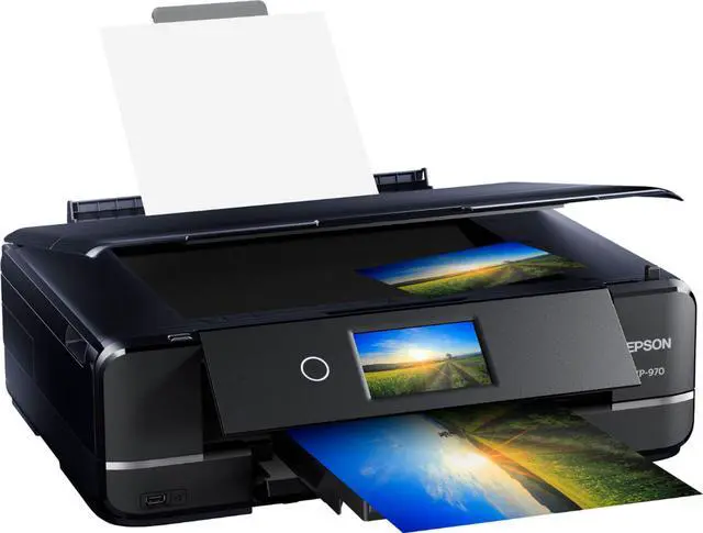 Alt view image 3 of 12 - Epson Expression Photo XP-970 Inkjet Multifunction Printer - Color - Copier/Printer/Scanner - 5760 x 1440 dpi Print - Automatic Duplex Print - 4800 dpi Optical Scan - 100 sheets Input - Fast Ethernet