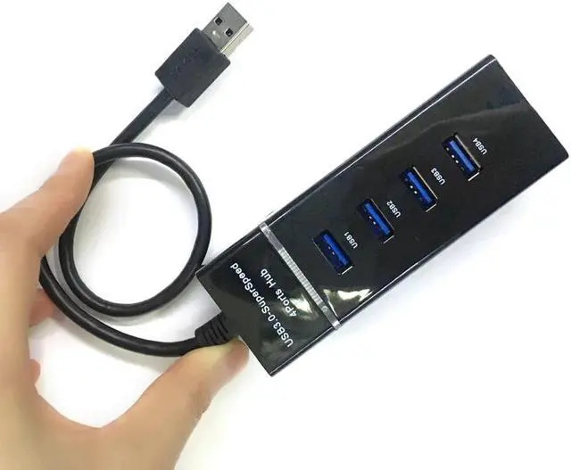 Alt view image 4 of 5 - 4 Ports USB Hub High Speed Transmission USB 3.0 Hub Extension Adapter Portable USB Splitter For Laptop Notebook PC
