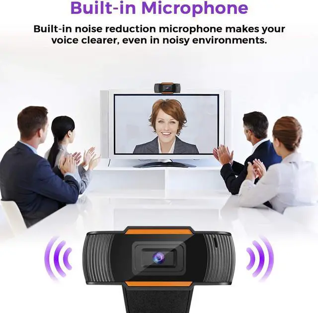 Alt view image 2 of 7 - 720P Web Cam HD Camera Webcam with Mic Microphone for Computer PC Laptop Notebook