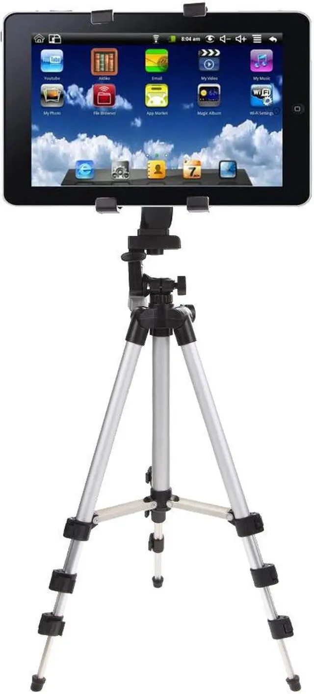 Alt view image 4 of 6 - 1M Tripod for Mobile Phone Tablet iPad Tripod for News Interview Live Speech Tripod