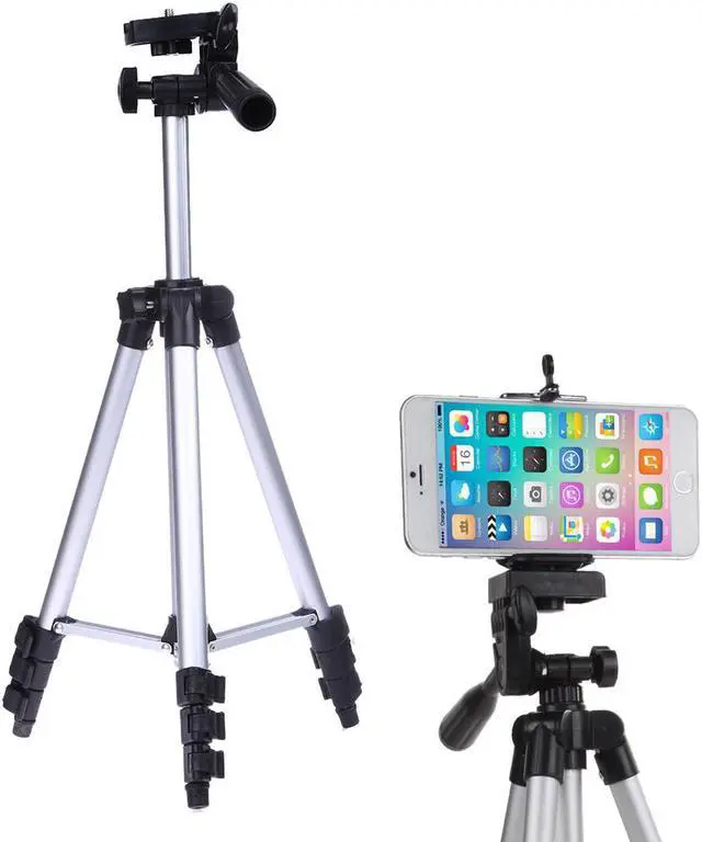 Alt view image 3 of 6 - 1M Tripod for Mobile Phone Tablet iPad Tripod for News Interview Live Speech Tripod