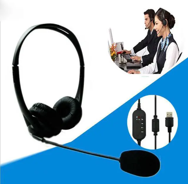 Alt view image 4 of 5 - USB Headset with Microphone